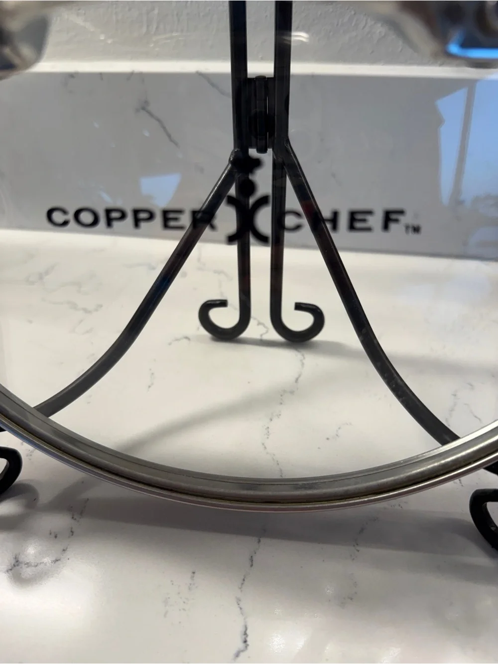 Copper Chef replacement pan lid tempered glass with vent hole 10 in